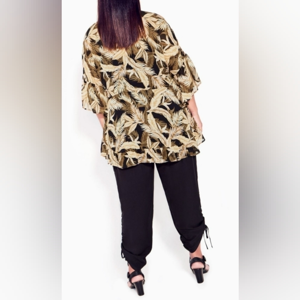 NWT BOHO FEATHER TUNIC TOP 🪶 BY ARNA YORK - Picture 2 of 8